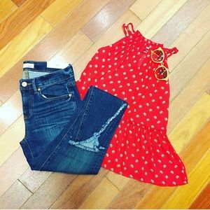 LOFT Halter Peplum Cami